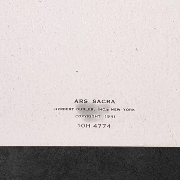 3 Vintage 1941 Hummel Greeting Cards ARS SACRA Unused German Art Uncirculated - Picture 6 of 9